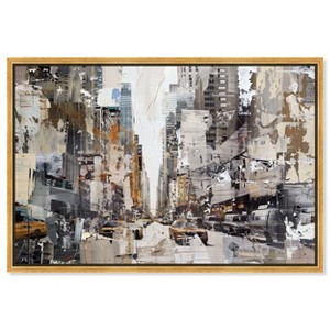 Art Remedy In the City Minimalist collage style wall art Framed - 1 of 4