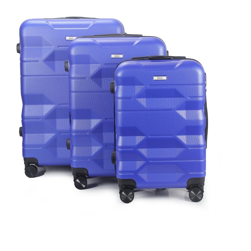 Mirage Luggage Maggie ABS Hard shell Lightweight 360 Dual Spinning Wheels Combo Lock 3 Piece Luggage Set, 5 of 6