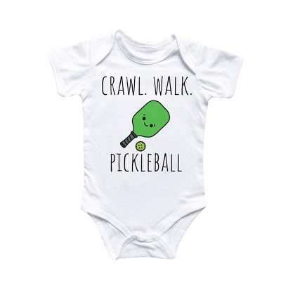 Crawl Walk Pickleball - Baby Boy Girl Clothes Infant Onesie® Funny Cute Newborn GS1