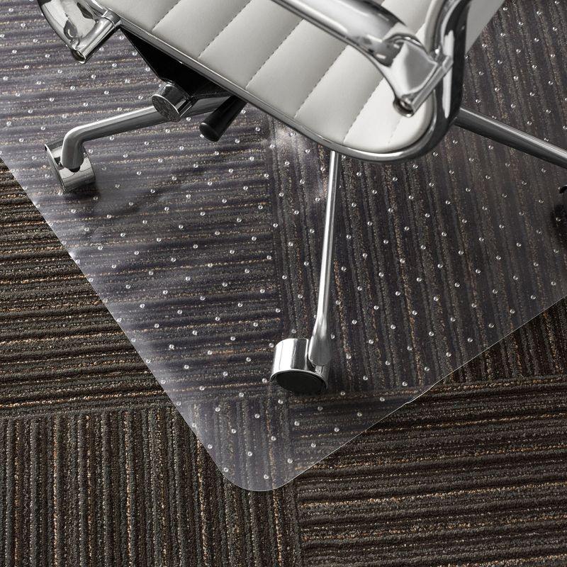 WorkOnIt Office Desk Chair Floor Mat, Clear, 5 of 6