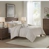 Sapphtopaz Comforter Set Embroidery Tufted Chenille Striped Printed Cotton Reversible Quilt Set 3 Piece 1 Quilt, 2 Pillow Shams - 2 of 4