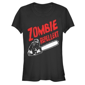 Juniors Womens Lost Gods Halloween Zombie Repellent T-Shirt - 1 of 3