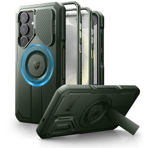 Dexnor for Samsung Galaxy S25 Plus Case with Camera Cover & Adjustable Kickstand & Built-in Screen Protector, Magnetic Cover (2025) - 1 of 1