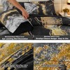 BAGOKIE Marble Watercolor 6 Pieces Comforter Bedding Set - 3 of 4