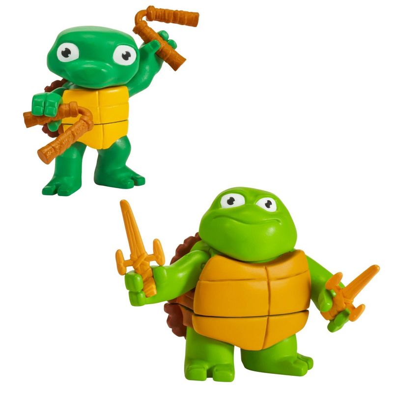 Teenage Mutant Ninja Turtles: Mutant Mayhem Turtle Tots Raph &#38; Mikey Action Figure Set - 2pk, 1 of 11