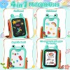 Skirfy 4-in-1 Portable & Adjustable Easel Stand Toy Magnetic Drawing Board with Gear Drive and Storage, Green - 4 of 4