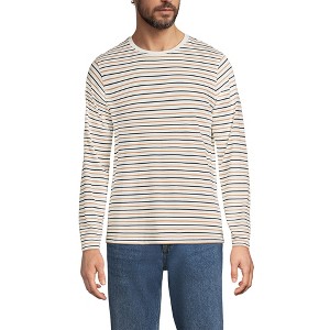 Lands' End Men's Long Sleeve Cotton Supima Tee - 1 of 3