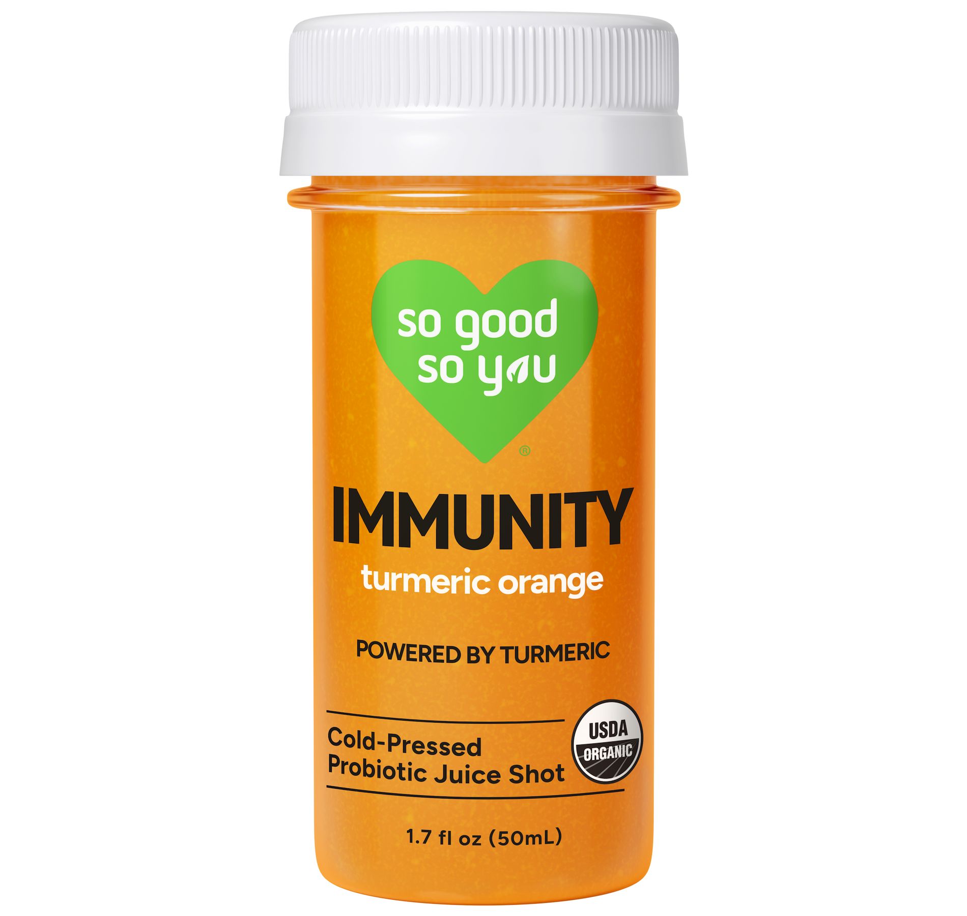 So Good So You Immunity Turmeric Orange Organic Probiotic Juice Shot - 1.7 fl oz
