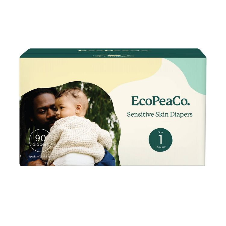 EcoPeaCo. Bamboo Disposable Diapers Made with Organic Bamboo and Viscose, 1 of 13