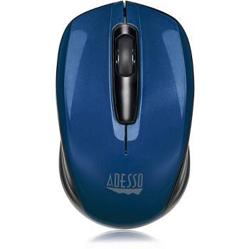 Adesso iMouse S50L - 2.4GHz Wireless Mini Mouse - Optical - Wireless - Radio Frequency - Blue - USB - 1200 dpi - Scroll Wheel - 3 Button(s)
