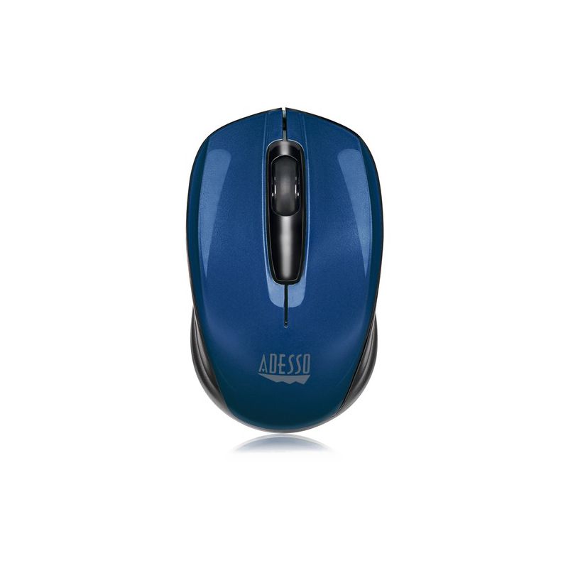 Adesso iMouse S50L - 2.4GHz Wireless Mini Mouse - Optical - Wireless - Radio Frequency - Blue - USB - 1200 dpi - Scroll Wheel - 3 Button(s), 1 of 7