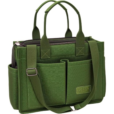Tote Bag for Women With Compartments,Large Canvas Tote Women's Purse Crossbody Bags Work