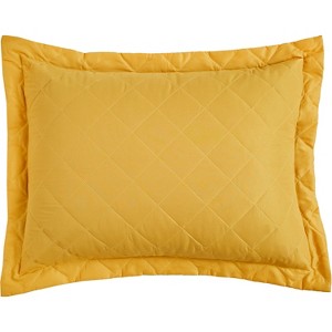 BrylaneHome BH Studio Reversible Quilted Sham - 1 of 4