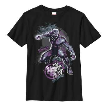Boy's Marvel Black Panther 2018 Paw Prints T-Shirt