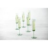 Fortessa Tableware Solutions 6oz 6pk Urbo Champagne Flutes Sage: Copolyester, Dishwasher-Safe, Green Drinkware Set for 6 - 3 of 4