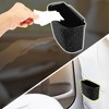 Unique Bargains Bling Faux Crystal Car Trash Can Holder Litter Hanging Wastebasket Bin - 2 of 4