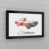 Dodge Black Framed Bar Mirror by Trademark Gameroom - image 4 of 4