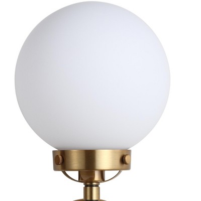 Caleb 11.75'' Antique Gold and Black LED Vanity Light