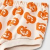 Baby 2pc Halloween Pumpkin T-Shirt & Bloomer Set - Cat & Jack™ Cream - 4 of 4