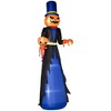 HOMCOM 10ft Inflatable Halloween Pumpkin Head Reaper, Halloween Decoration with LED Lights for Garden Indoor Outdoor - 4 of 4