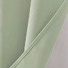 Kate Aurora Set of 2 Thermal Room Darkening Grommet Top Curtains For Small Windows - 63 in. Long - Sage Green - 2 of 4