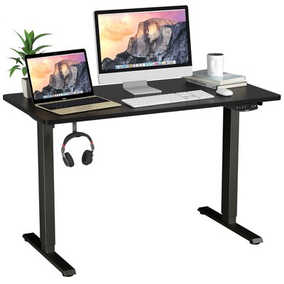 Costway 48'' X 24'' Desktop Electric Adjustable Standing Up Desk Dual ...