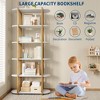 6 Tier Wooden Bookshelf, 71 Inch Industrial Tall Book Shelf, Freestanding Wooden Bookshelf Storage Rack for Living Room, Home Office - 4 of 4