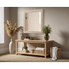 Elegant Lighting Rectangle Cornhusk Mirror 36x36 in Linen White - 3 of 4