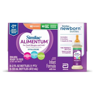 Similac Alimentum Ready to Feed Infant Formula Bottles - 2 fl oz Each/8ct