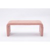 NicBex Modern 43.3" Bedroom Bench Accent Stool with Boucle Fabric and Gold Trims for Entryway and Living Room - 3 of 4
