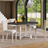 5-PCS Outdoor Patio Dining Sets with Extendable Dining Table & 4 Armless Chairs ,Outdoor Dining Furniture for Backyard or Porch-Maison Boucle - 2 of 4