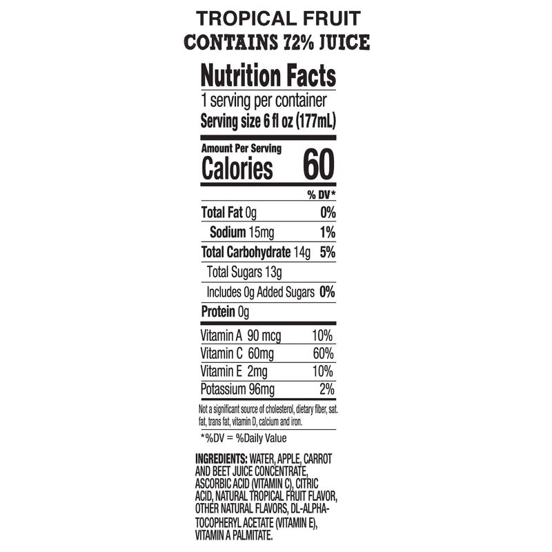 good2grow Spouts Veggie Blend Tropical Fruit Medley Juice Drink - 6 fl oz Bottle, 5 of 6