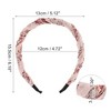 Unique Bargains Women's Fashion Elegant Pleated Headband 6.10"x5.12" Pink 1 Pc - 3 of 4