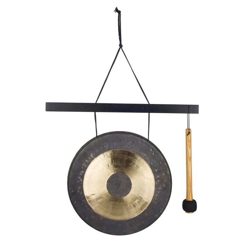 Woodstock Wind Chimes Signature Collection, Woodstock Hanging Chau Gong, Medium 30" Wind Gong HCGONGM, 1 of 9