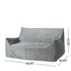 SKRAN 2 Seater Oversized Bean Bag Chair with Armrests for small space Living Room, Bedroom,   Gray - 3 of 4