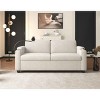 Sleeper Loveseat with Full-Size Mattress, Sofa with USB Ports and Cup Holders, Sofa Bed with Steel Frame and Corduroy Cushion-Baofuwish - 3 of 4