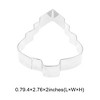Unique Bargains Pastry Cutter Christmas Hat-Shaped Dishwasher Safe Stainless Steel Silver Tone 1Pcs - 3 of 4