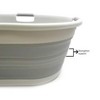 SAMMART 57L (15 Gallons) Collapsible Oval Plastic Laundry Basket/Tub with 3 Handles - image 4 of 4