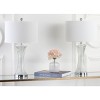 Zelda Glass Lamp (Set of 2) - 25 Inch Height - LIT4051 - Clear/White - Safavieh - 2 of 4