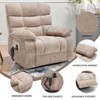 ChicFurnit Living Room Chair Arm Accent Chair Oversized Power Recliner with Massage Heat and Lift Assist for Living Room, 40.55"*37"*42.51" - 2 of 4