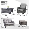 POCASSY 6 Piece Rattan Sofa Seating Group with Cushions - 4 of 4