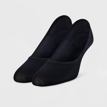 Peds Women's 2pk Smooth Edge Mid Cut Liner Socks - Black/gray 5-10 : Target