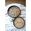 Shiraleah Black Round Leopard Print Tray - 3 of 4