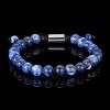 Crucible Men's Sodalite Stone Bead Adjustable Bracelet (8mm) - 3 of 4