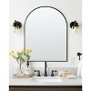 HomeRoots 39" Black Arch Metal Framed Bathroom Vanity Mirror - 2 of 4