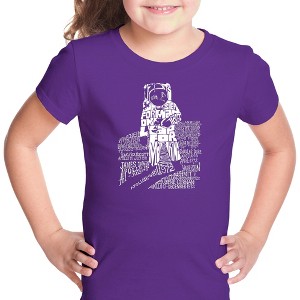 LA Pop Art Girl's Word Art T-shirt - ASTRONAUT - 1 of 4