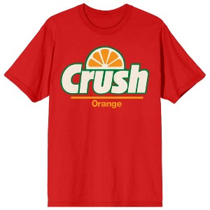 Crush Orange Soda Logo Crew Neck Short Sleeve Red Women's T-shirt - 1 of 3