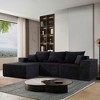 4-Piece L-Shaped Corduroy Modular Sectional Sofa with Spacious Chaise Lounge, Convertible, No Assembly Needed - 3 of 4