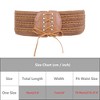 INSPIRE CHIC Women's Lace-up Tied Stretchy Corset Vintage Elegant Elastic Cinch Waist Belts 1 Pc - 4 of 4