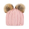 Girls Crystal Mountain Hat with Two Pom Poms - 4 of 4